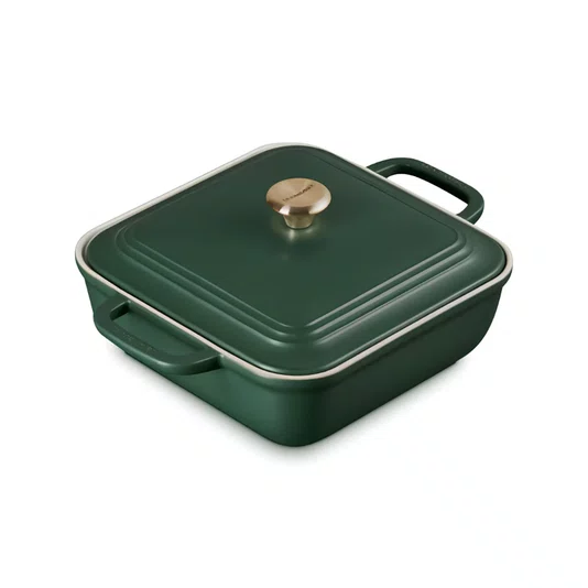 Travessa Quadrara com Tampa 2,9l Verde Foret - Le Creuset