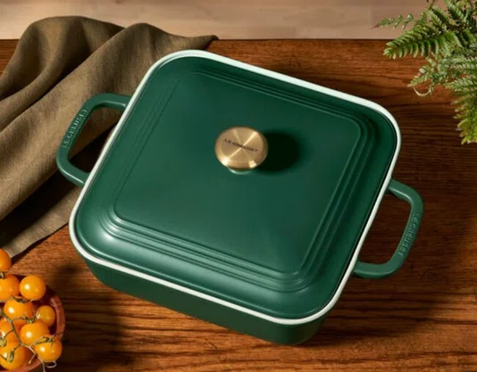 Travessa Quadrara com Tampa 2,9l Verde Foret - Le Creuset