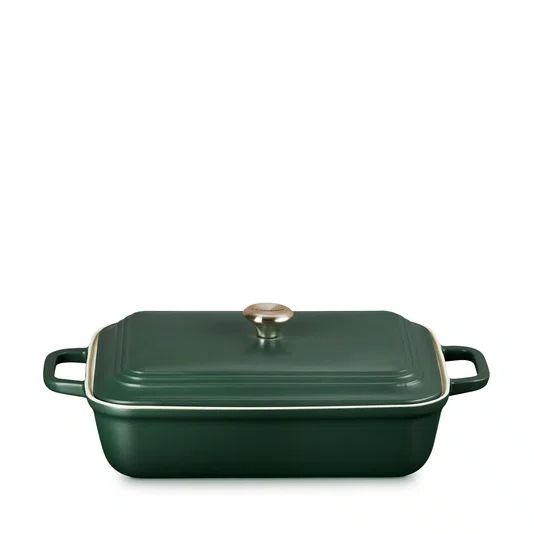 Travessa Retangular com Tampa San Fran 30cm Verde Foret - Le Creuset