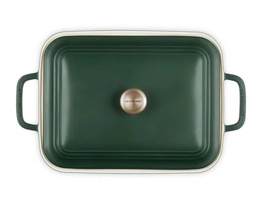Travessa Retangular com Tampa San Fran 30cm Verde Foret - Le Creuset