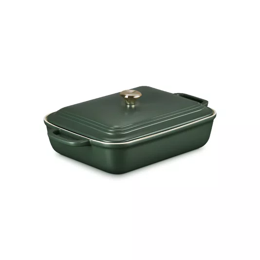 Travessa Retangular com Tampa San Fran 30cm Verde Foret - Le Creuset