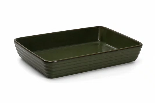 Travessa Retangular Jade 4,2l 26x5x3 Verde Escuro - Full Fit