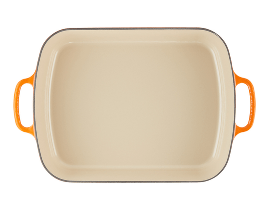 Travessa Retangular Signature Laranja 37cm - Le Creuset