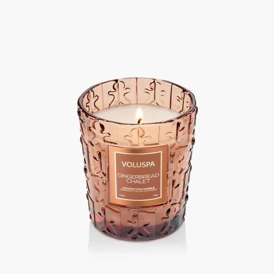 Vale Copo Vidro Classico 40h Gingerbread Chalet - Voluspa