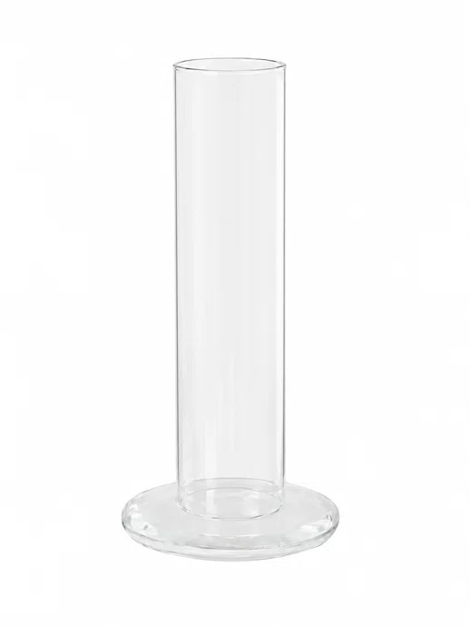Vaso de Vidro Transparente 15x7x5cm - Grillo