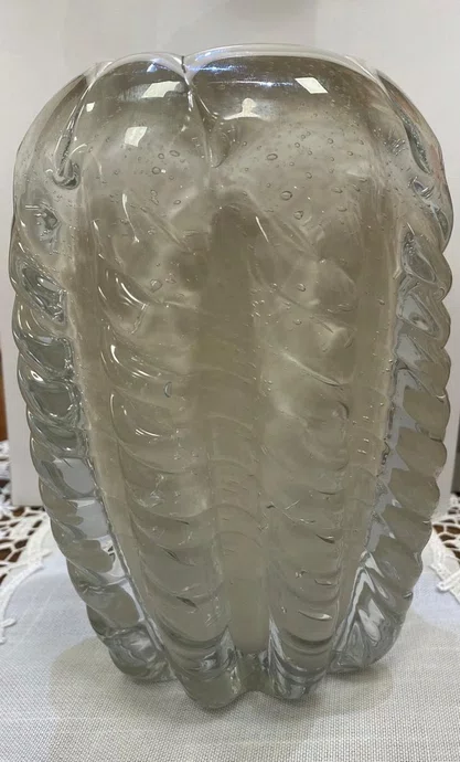 Vaso em Vidro Murano Bege - Lucatti