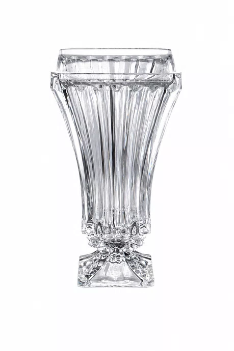 Vaso Triare com Pe em Cristal 12 X 24cm