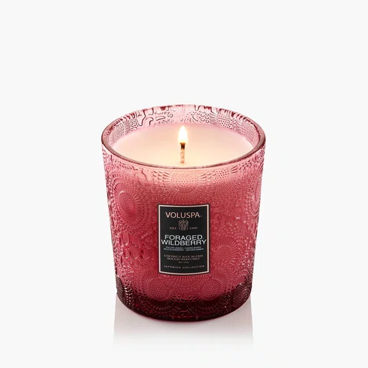 Vela Copo Vidro Classico 60h Foraged Wildberry - Voluspa