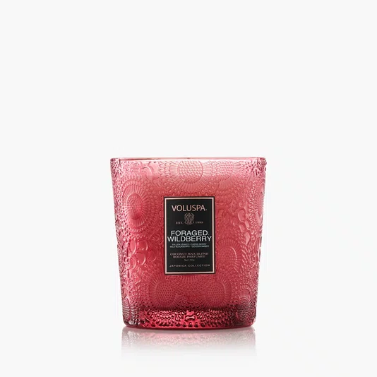 Vela Copo Vidro Classico 60h Foraged Wildberry - Voluspa