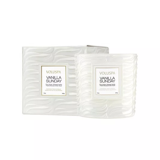Vela Copo Vidro Clássico Luxe 60h Vanilla Sunday - Voluspa