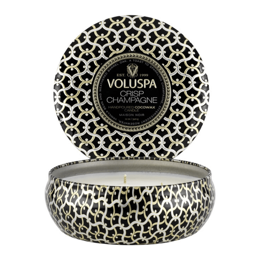 Vela Lata 3 Pavios 60h Crisp Champagne Voluspa