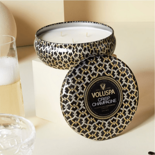 Vela Lata 3 Pavios 60h Crisp Champagne Voluspa