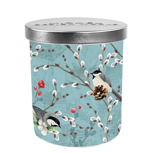 Vela com Tampa Winterberry e Balsam - Michel Design