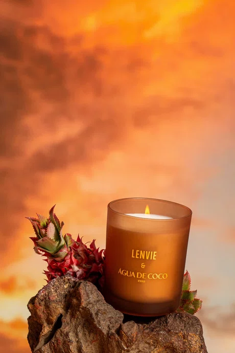 Vela Perfumada Terra do Sol Água de Coco - Lenvie