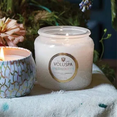 Vela Pote Vidro +35h Wildflowers - Voluspa