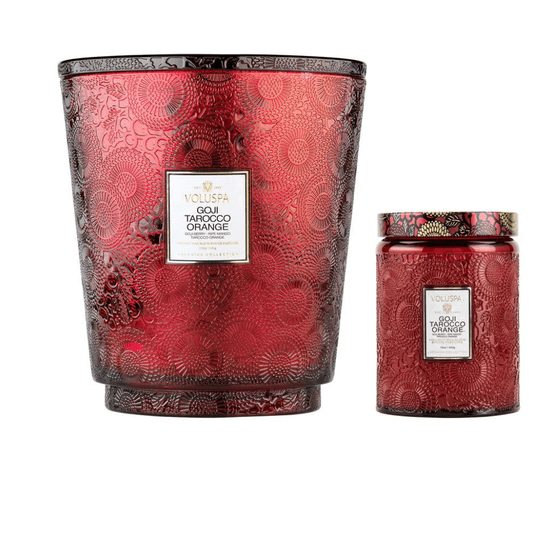 Vela Pote Vidro 250h 5 Pavios Goji e Tarocco Orange - Voluspa