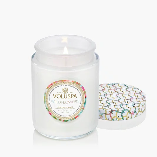 Vela Pote Vidro G 100h Maison Wildflowers - Voluspa