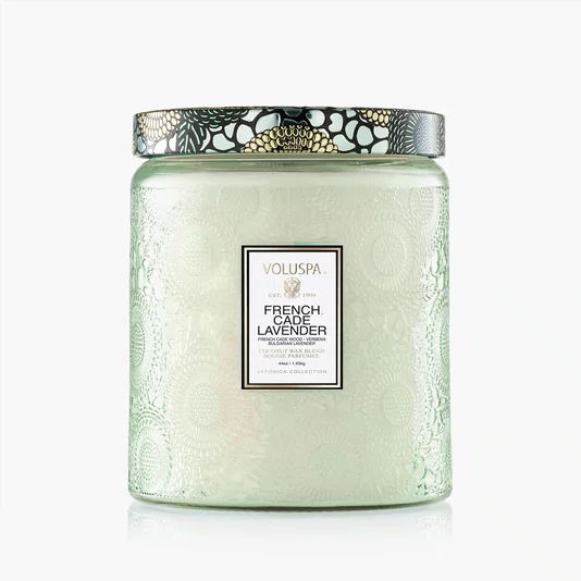 Vela Pote Vidro Luxe 140h French Cade Lavender - Voluspa