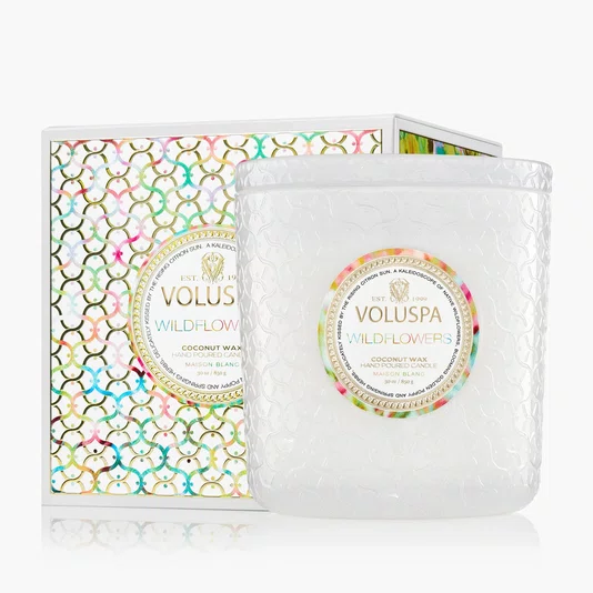 Vela Pote Vidro Luxe +80h Wildflowers - Voluspa