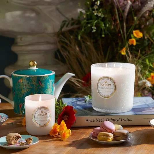 Vela Pote Vidro Luxe +80h Wildflowers - Voluspa