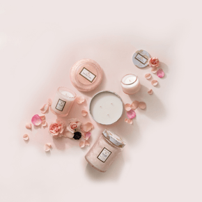 Vela Pote Vidro P 25h Relevo Panjore Lychee - Voluspa