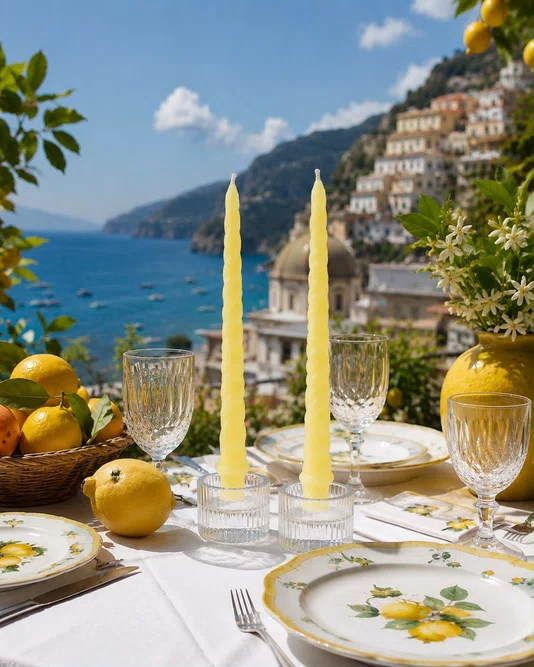 Vela Velazza Divine Amarela Limao Siciliano 3 Unidades