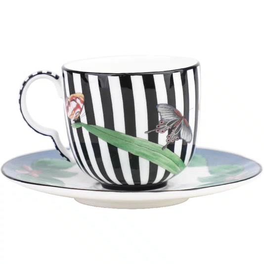 Xícara de Café Listrado Kaleidoscope 85ml - Tea Delight