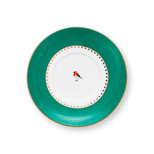 Xícara de Cafezinho Stripes Esmeralda/verde Love Birds - Pip Studio