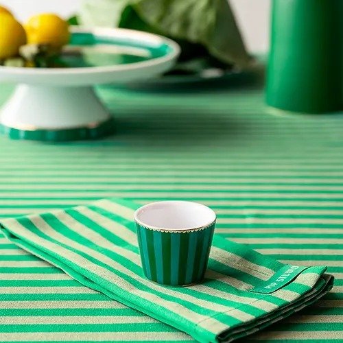 Xícara P/ Ovo Stripes Esmeralda/verde - Love Birds - Pip Studio