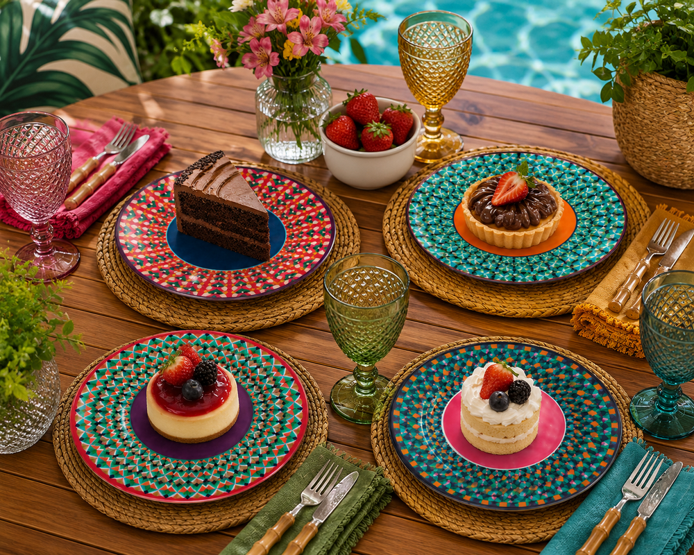 Prato Sobremesa Melamine Colore 21,5cm - Tuut