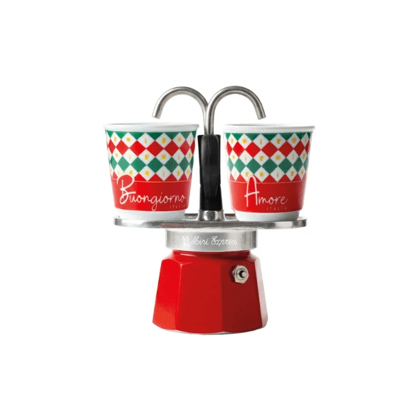 Set Mini Express com 2 Copos Tricolore - Bialetti
