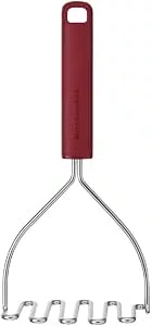 Amassador de Batatas Inox Vermelho - Kitchenaid