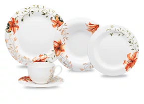 Aparelho de Jantar e Chá Fiori 30 peças - Strauss