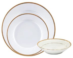 Aparelho de Jantar Porcelana Toorak Gold 18 Peças - Noritake