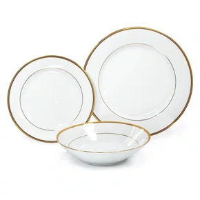 Aparelho de Jantar Porcelana Toorak Gold 18 Peças - Noritake