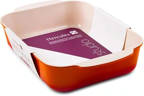 Assadeira Retangular Laranja 25x20cm - Hercules
