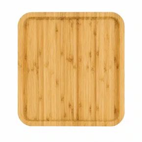 Bandeja Quadrada Bambu 30 X 30 X 2cm