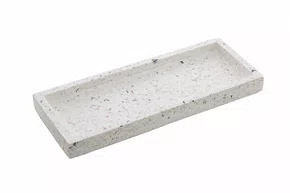 Bandeja Retangular Marmore Terrazo 25x10cm