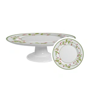 Boleira Grande com Pé Picnic Morango 34cm - Alleanza