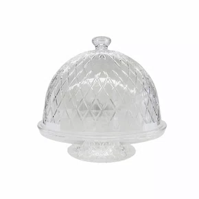 Boleira Multiuso em Acrílico com Pé Transparente - Entrecasa