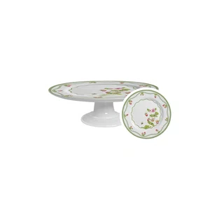 Boleira Pequena com Pé Picnic Morango 21cm - Alleanza