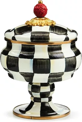 Bomboniere Courtly Check Quadriculada Black - Mackenzie Childs