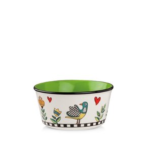 Bowl New Bone China 460 Ml Verde Cocorico - Egan Italy