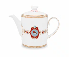 Bule Medallion Branco - Love Birds - Pip Studio