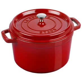 Cacarola Redonda Alta Ferro Fundido 24cm Cereja - Staub