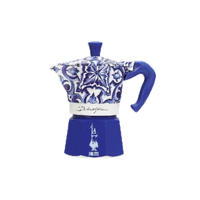 Cafeteira Moka Express Serve 3 Xícaras Dolce & Gabbana Blue - Bialetti