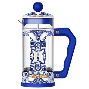 Cafeteira Prensa Francesa Dolce & Gabbana Azul 350ml - Bialetti