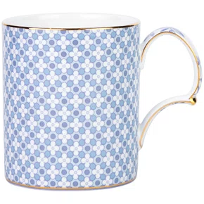 Caneca Regency Damask Blue 350ml - Tea Delight