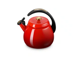 Chaleira Cloche 2,1l Vermelho Cerise Dourado - Le Creuset