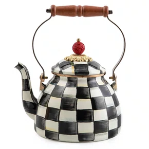 Chaleira Courtly Check Quadriculada Black - Mackenzie Childs